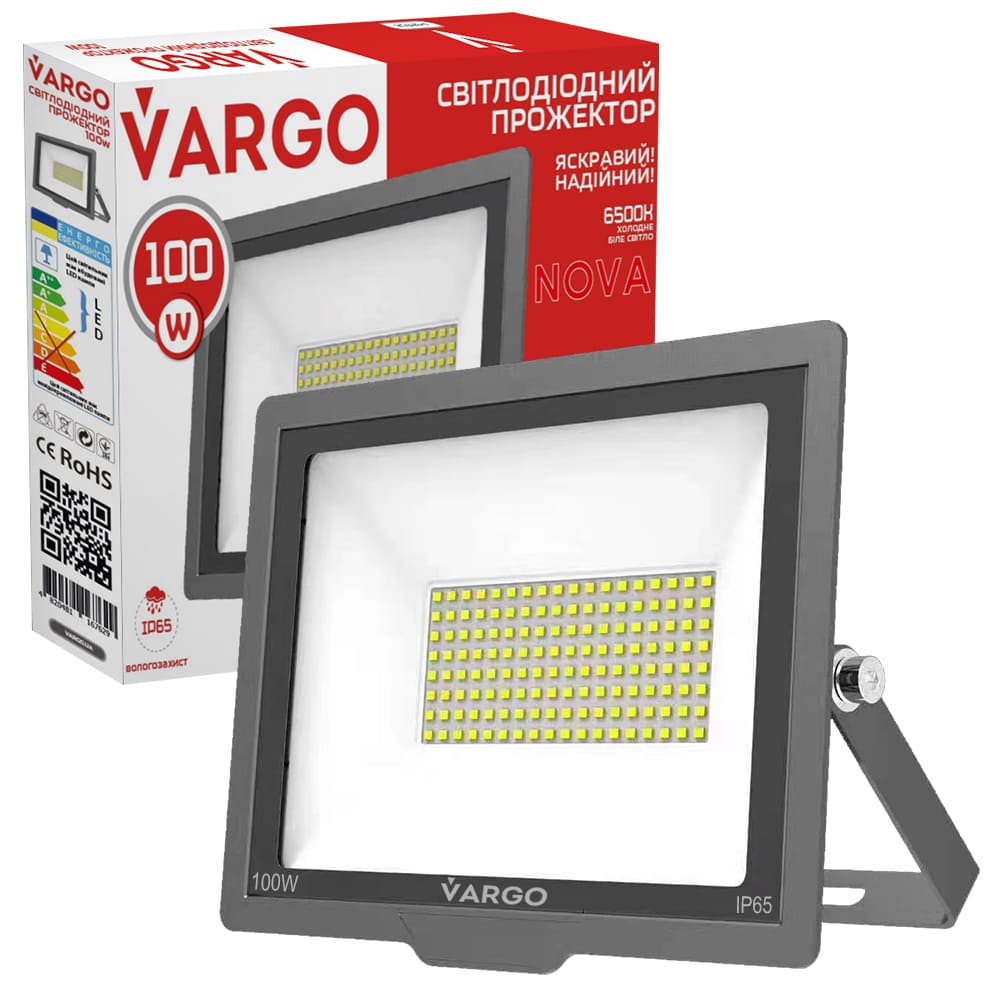LED прожектор VARGO 100W 220V 9000lm 6500K V-116762